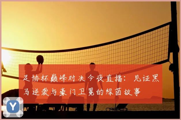 足协杯巅峰对决今夜直播：见证黑马逆袭与豪门卫冕的绿茵故事